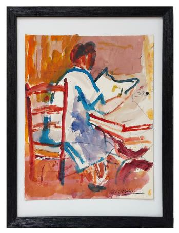 Schilderij van de Belgische artiest Henri Victor Wolvens