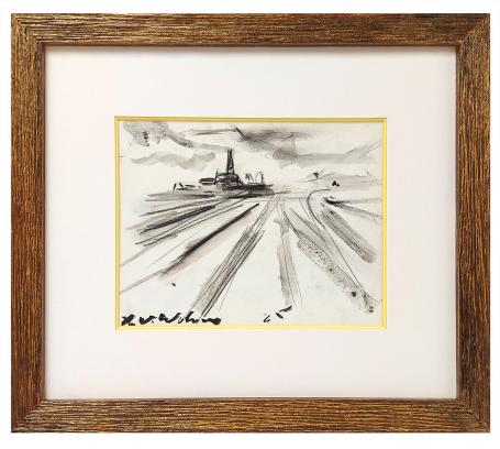 Tekening van de Belgische artiest Henri Victor Wolvens