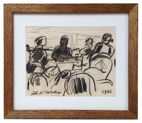 Tekening van de Belgische artiest Henri Victor Wolvens