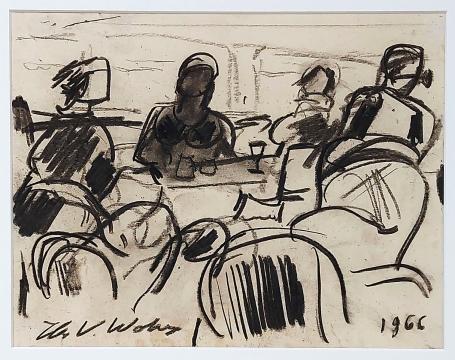 Tekening getekend door Henri Victor Wolvens