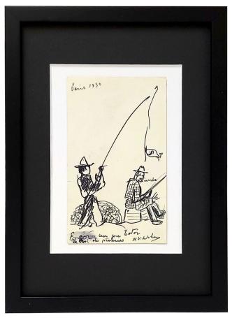 Tekening van de Belgische artiest Henri Victor Wolvens