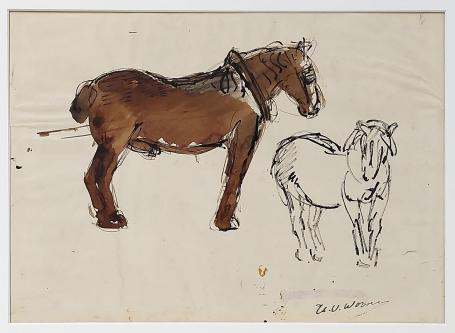 Tekening getekend door Henri Victor Wolvens