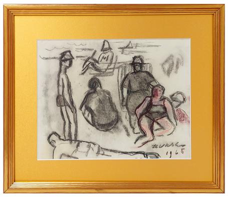 Tekening van de Belgische tekenaar Henri Victor Wolvens