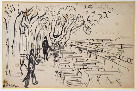 Terras aan de kust van Henri Victor Wolvens