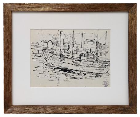 Tekening van de Belgische artiest Henri Victor Wolvens