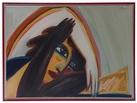 Schilderij van de Belgische kunstenaar Yvan Theys