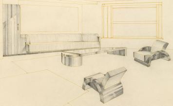 Ontwerptekening van Maurice Carlier