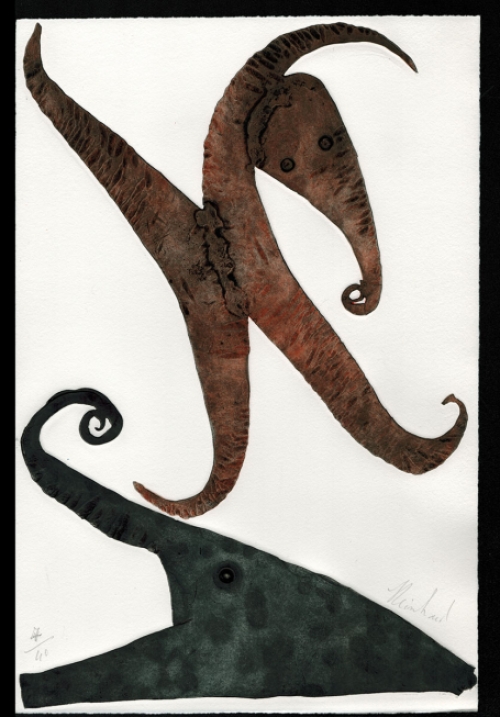 Gedicht van Hugo Claus en ets van Reinhoud D\'Haese