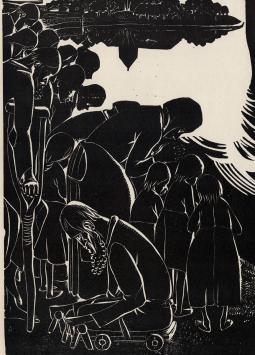 Kunstwerkje op papier van Jan Frans Cantré