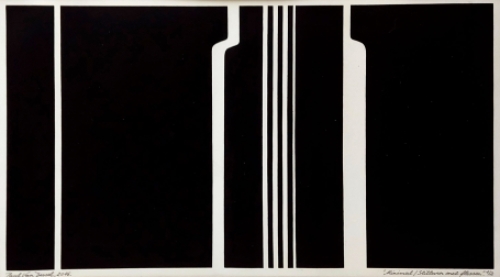 Paul Van Dessel met een linosnede uit 2016