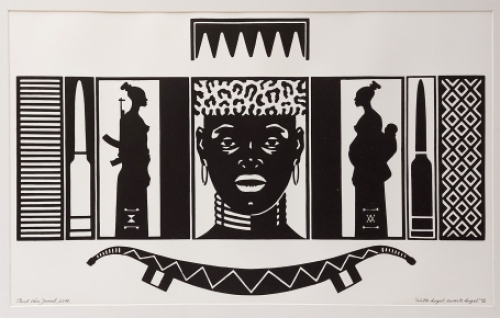 Linosnede van de Belgische kunstenaar Paul Van Dessel kopen