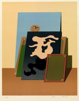 Gesigneerd grafisch kunstwerk van Maxime Van De Woestijne