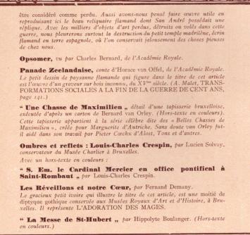 2537. L'ART BELGE Noel Decembre 1937