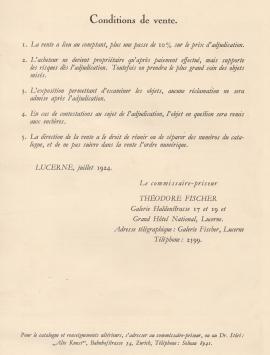2520. Collection provenant de Châteaux étrangers 1924