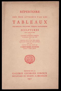 Répertoire des prix atteints par les tableaux  Giroux