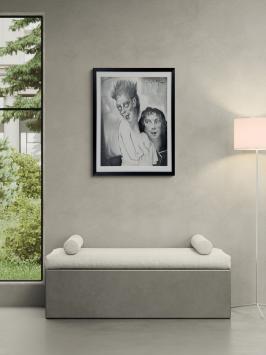 Tekening, schroom 1980