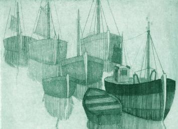 Gesigneerde ets van Léon Smets kopen