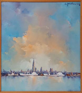 Schilderij op paneel van Leo Jordaens