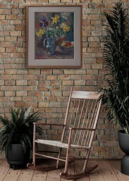 Stilleven bloemen en fruit 1977