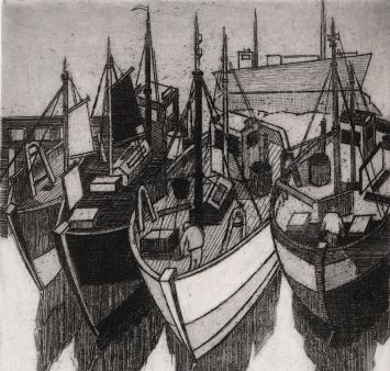 Gesigneerde ets van Léon Smets kopen