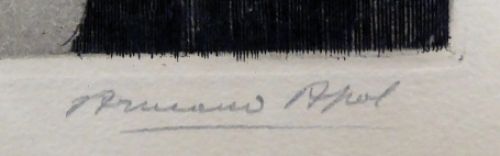 Ets van de Belgische kunstenaar Armand Apol