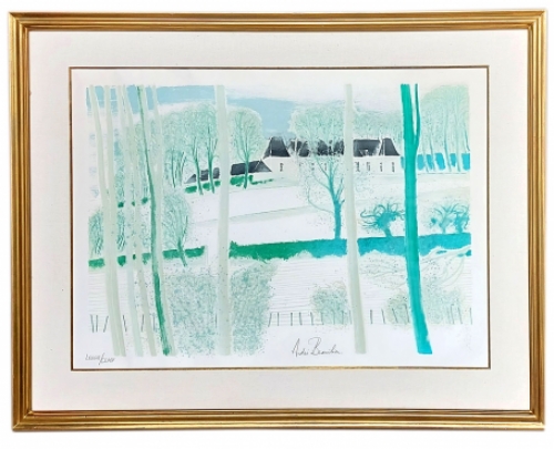 Kunstwerk van de Franse kunstenaar André Brasilier