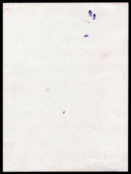 Blauwe inktschets, Naakt in bizarre positie