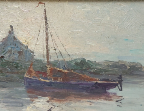Schilderij van de Belgische kunstenaar Albert De Vos