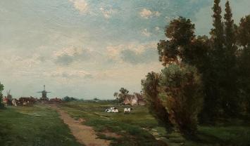 Landschapsschilderij uit 1897 van Alphonse De Walsche  kopen