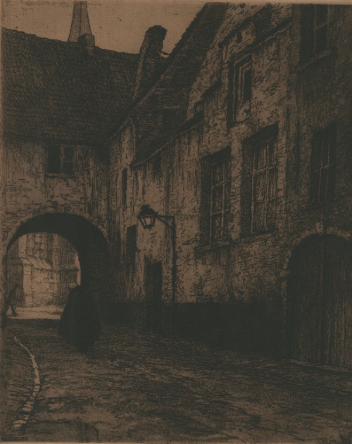 Belgische kunstschilder en etser A. Geudens