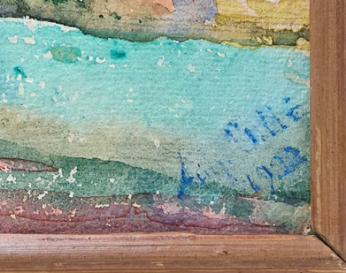 Waterverfschilderij van August Gillé