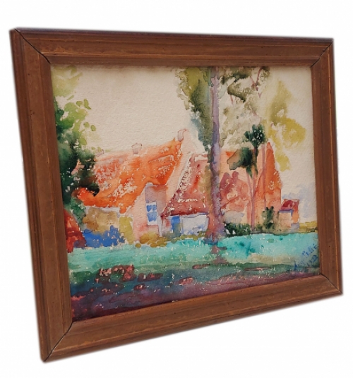 Landschapje met boerderij