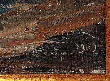 Le Purgatoire, Chtr VII Vous sentiez... – Oil on canvas on board – Armand Jamar – 1939