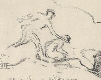 Kunstwerkje op papier uit 1939 van A. Jamar