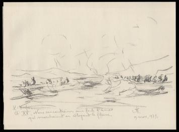 Potloodschets van de Belgische kunstenaar Armand Jamar kopen