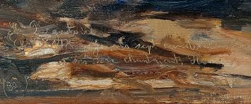 Le Purgatoire, Chtr XXIX Je vois sept... – Oil on canvas on board – Armand Jamar – 1939