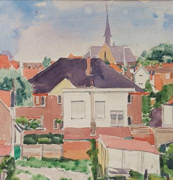 Aquarel van Antoon Luyckx kopen uit 1966