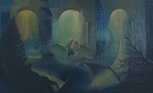 Schilderij van de Belgische kunstenaar Antoon Luyckx