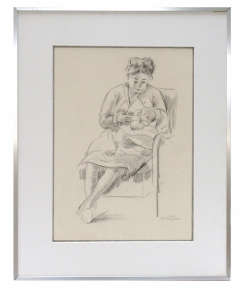 Tekening van Antoon Luyckx uit 1951