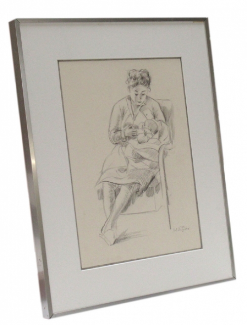 Tekening van de Belgische kunstenaar Antoon Luyckx