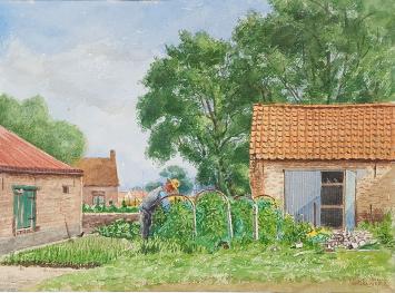 boshoeve te oostduinkerke door Antoon Luyckx