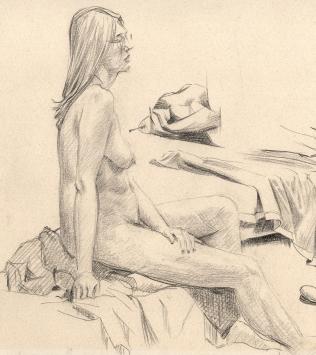 Tekening van de Belgische kunstenaar Antoon Luyckx kopen