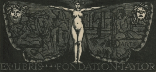Een ex libris voor Foundation Taylor 1989