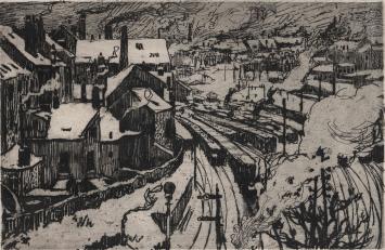 Ets uit 1931 van Auguste Oleffe kopen