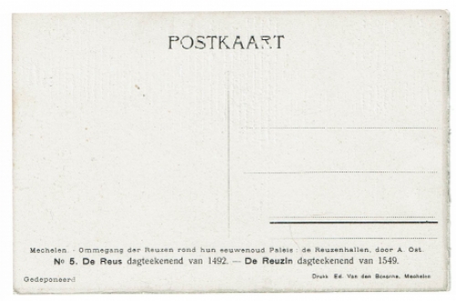 Postkaart van de Mechelse kunstenaar Alfred Ost