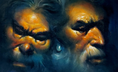 De Belgische kunstenaar Aimé Van Belleghem