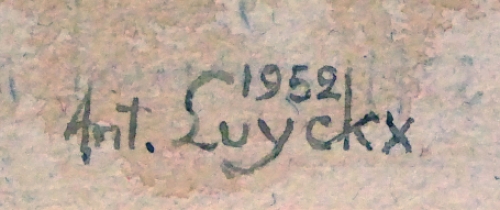 Kunstschilder Antoon Luyckx 1952 Spelende kinderen