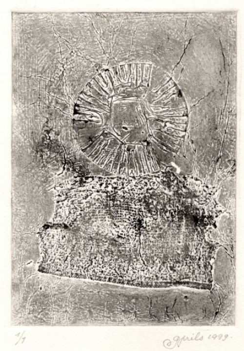 Grafisch werkje van de Gentse kunstenaar Gustaaf Prils