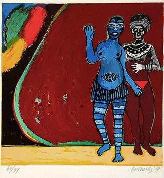 Lithograph Corneille, genummerd en gesigneerd