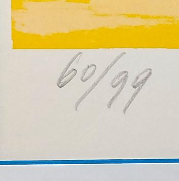 Litho van de kunstenaar Corneille in een kader